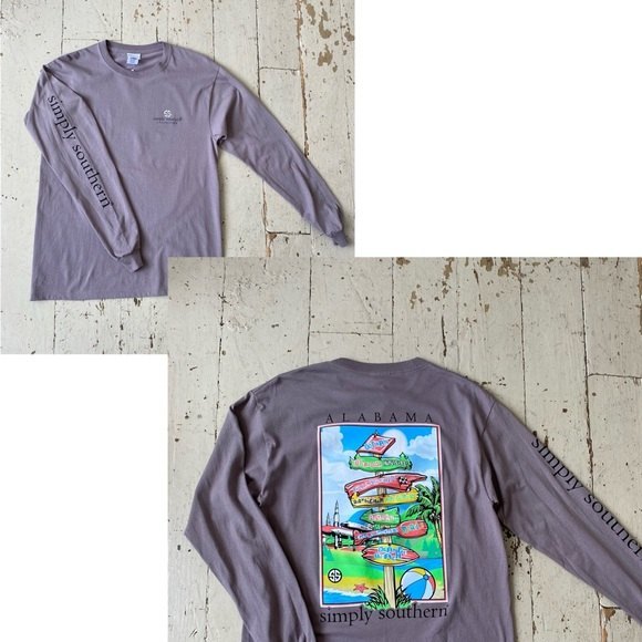Simply Southern Alabama Long Sleeve Graphic Tee - Picture 1 of 16